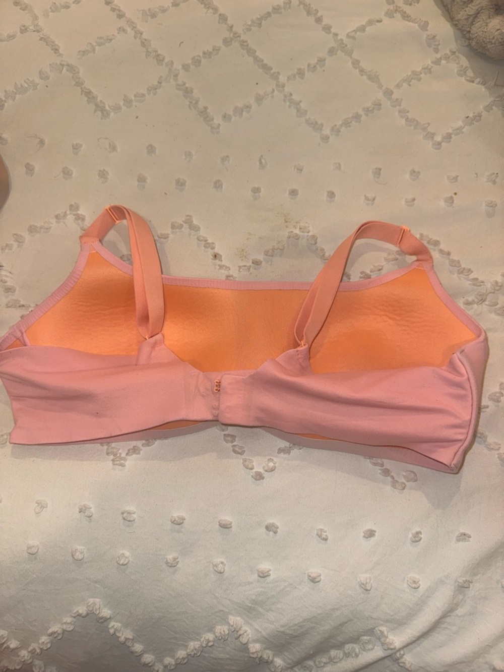 aerie Pink Bralette with Peach Lining - Wireless Comfort